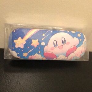 Kirby Eyeglass Hard Case with Stars and Cleansing Cloth
